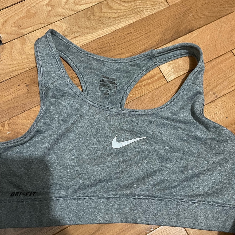 Gray Nike Sport Bra, Size M
